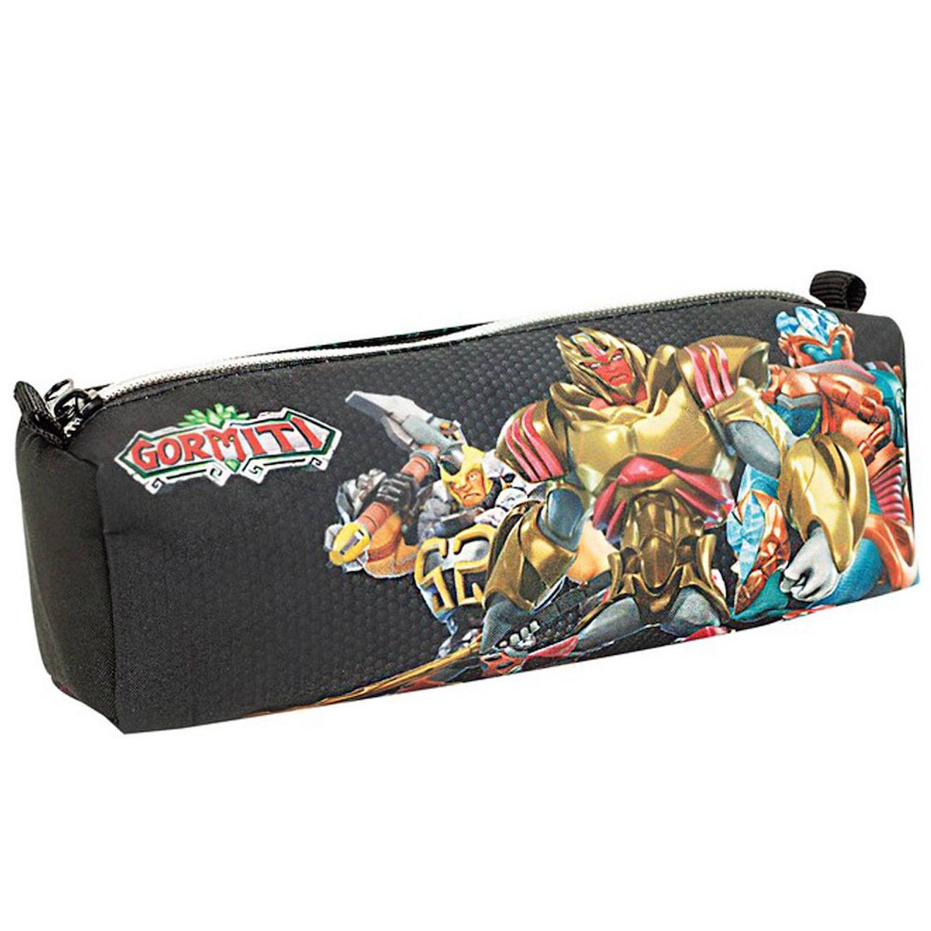 Trousse Zippée Gormiti En Polyester Imprimé Personnages Noir / Multicolore / Blanc