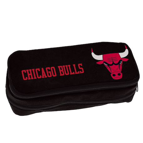 Garçon-Trousse zippée en tissu chicago bulls forme baril 23 cm – back me up