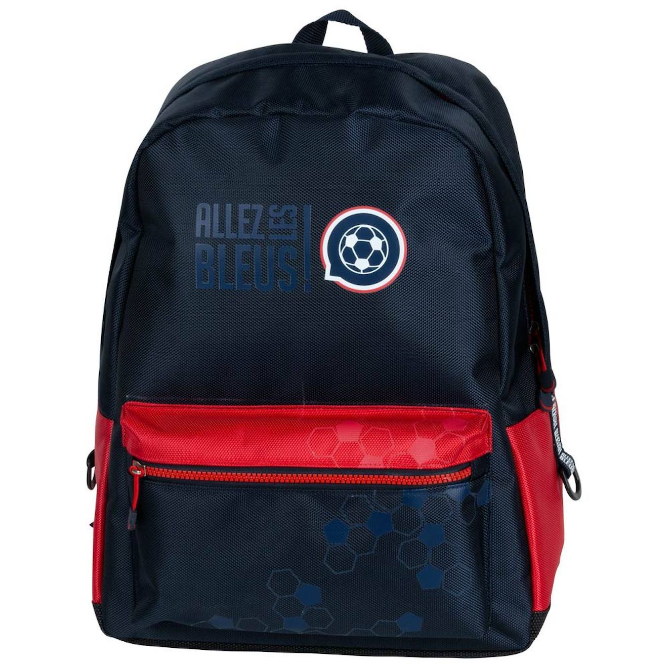 Sac À Dos Scolaire Haut De Gamme Allez Les Bleus 42 Cm Bleu / Rouge / Noir