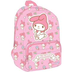 -Sac à dos scolaire my melody 22 l 41x29x17 cm 2 poches zippées - must
