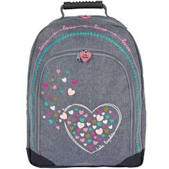 -Sac à dos scolaire textile motif cœur lola espeleta 42 cm