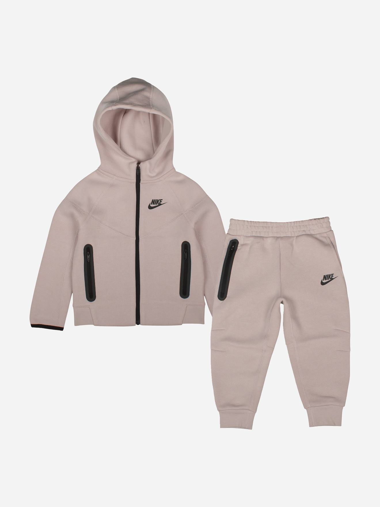 Ensemble Deux Pièces Pour Enfant Sweat À Capuche Et Pantalon Confortable Rose Pâle