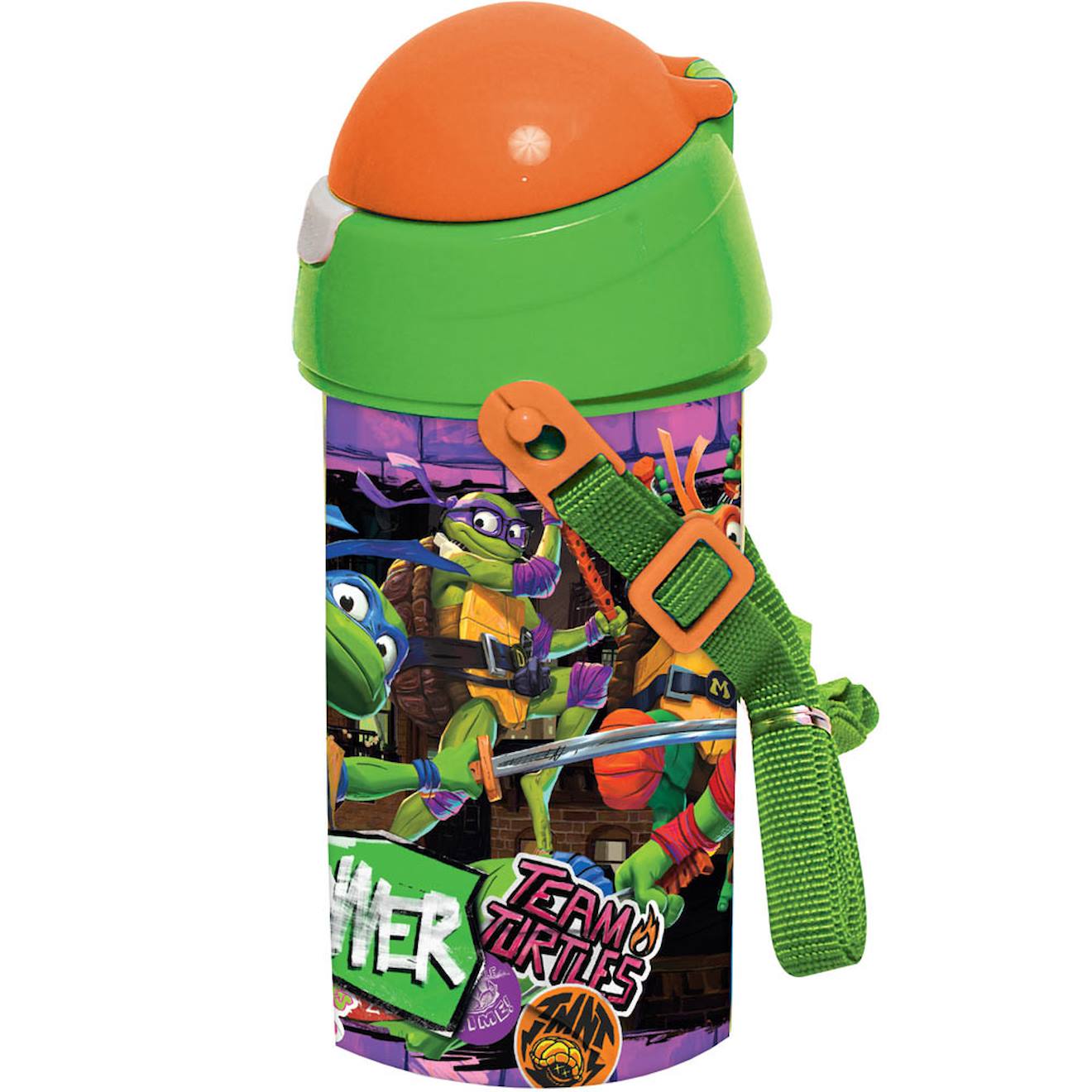Gourde Enfant À Paille Teenage Mutant Ninja Turtles 500 Ml Multicolore