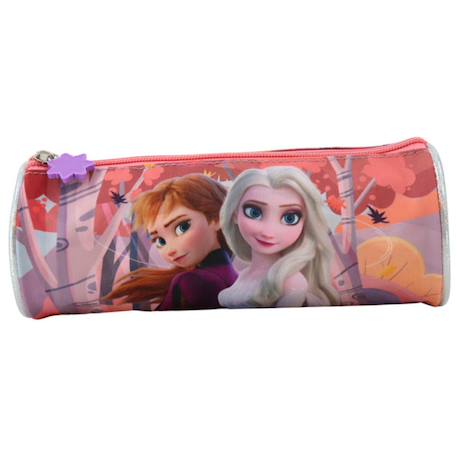 Garçon-Trousse cylindrique finition brillante imprimée disney frozen anna & elsa