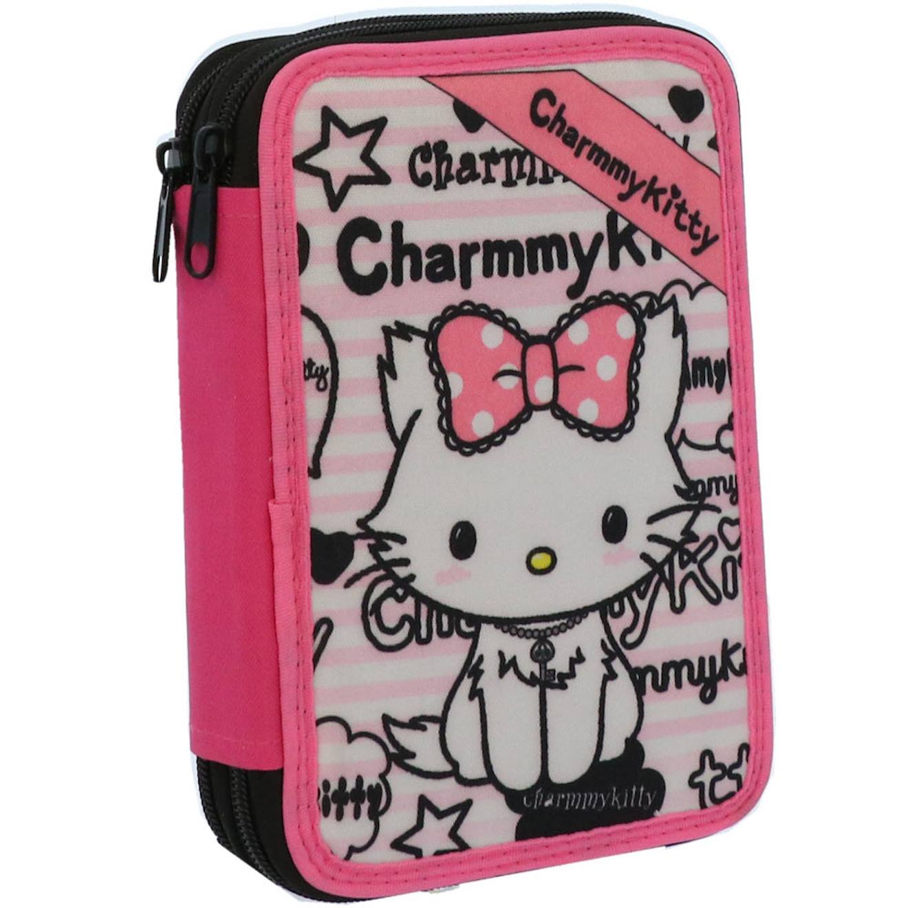 Trousse Zip Rectangulaire Charmmy Kitty Gothique 18 Cm À 2 Compartiments Rose/bleu/vert