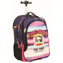 Sac à dos à roulettes haut de gamme - paul frank sweet sound  - vertbaudet enfant
