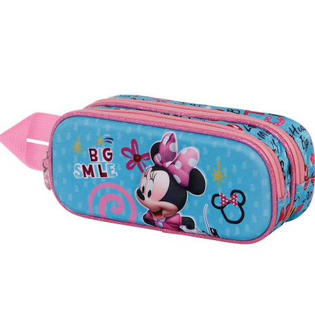 Fille-Accessoires-Fourniture scolaire-Trousse-Trousse minnie big smile 3d 22 cm - haut de gamme