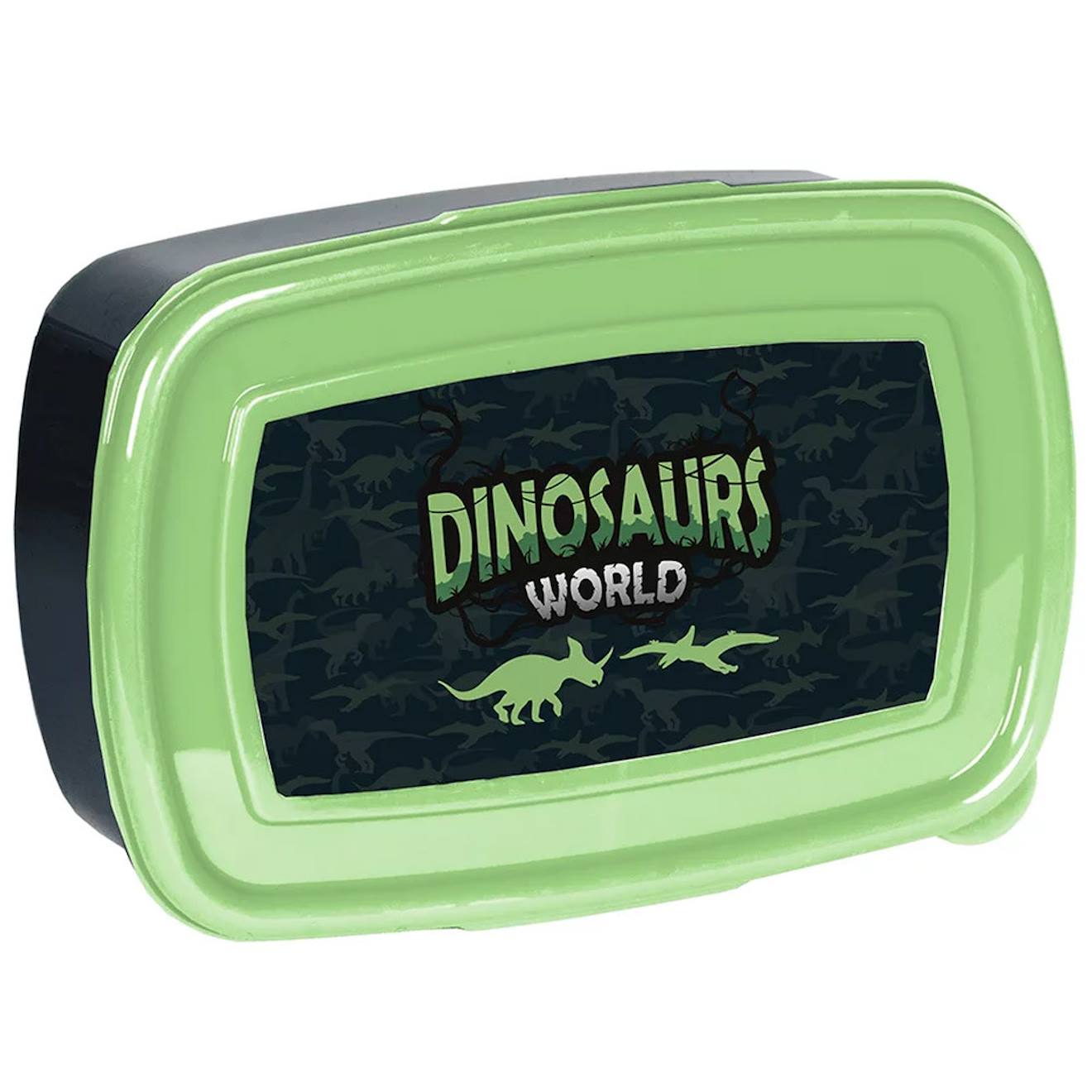 Boîte À Lunch Enfants Dinosaur World 750 Ml Anti-fuites Bpa Free Vert Clair