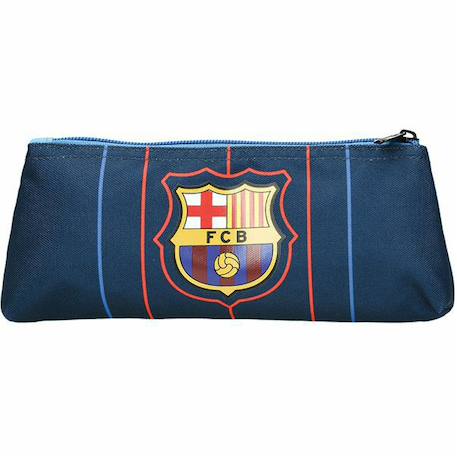 Trousse plate tissu synthétique à rayures fc barcelone  - vertbaudet enfant