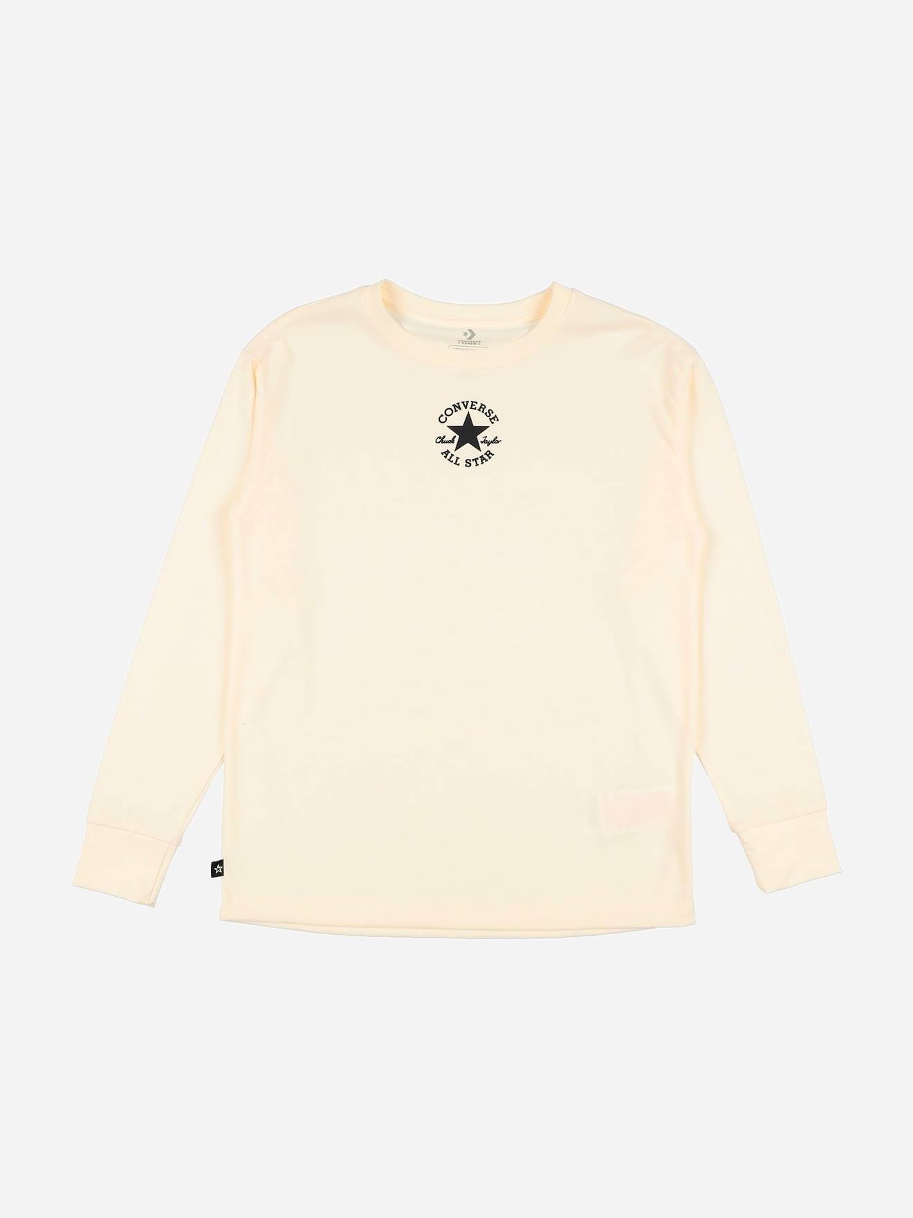 T-shirt Garçon Manches Longues Ecru