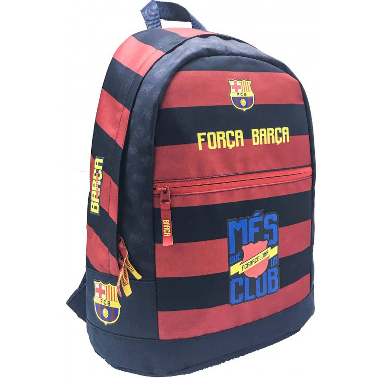 Sac À Dos Scolaire Rayures Horizontales Fc Barcelone 45 Cm Bleu/jaune/rouge