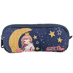 Jouet-Trousse rectangulaire 2 compartiments girl moon 21 cm