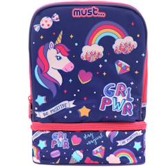 Puériculture-Repas-Vaisselle, coffret repas-Sac goûter isotherme licorne girl power must 24 cm sac déjeuner