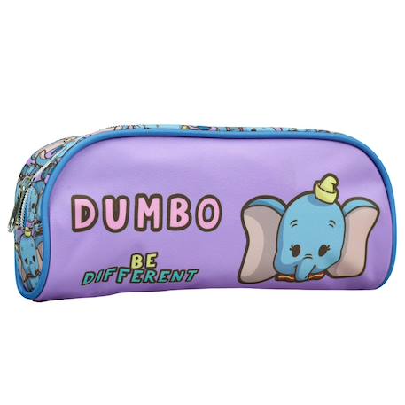 Fille-Accessoires-Fourniture scolaire-Trousse-Trousse scolaire imprimée dumbo disney deux compartiments
