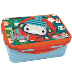 Puériculture-Repas-Vaisselle, coffret repas-Boîte à goûter enfant 17 cm à rabat - singes - fisher-price