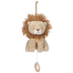 Jouet-Premier âge-Peluche musicale à suspendre lion safari friends