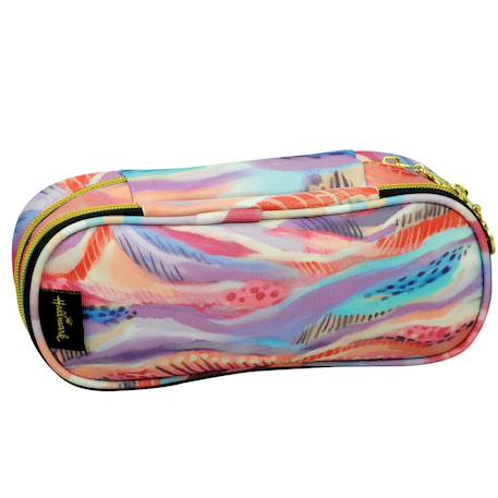 Trousse zippée 2 compartiments imprimé landscape 22 cm – hallmark  - vertbaudet enfant