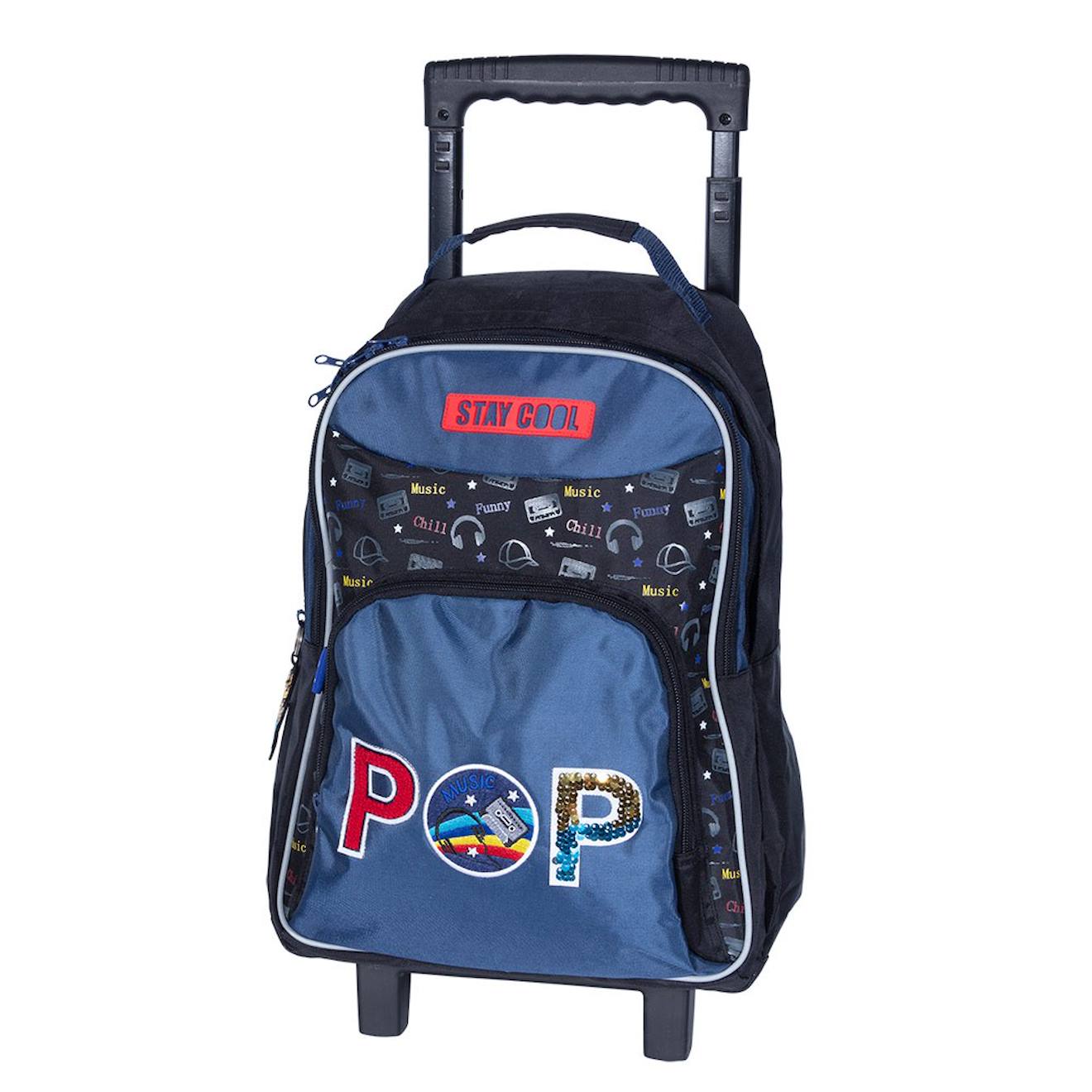 Sac À Dos Trolley Kip Textile 2 Compartiments À Roulettes Bleu / Bleu / Marine / Bleu