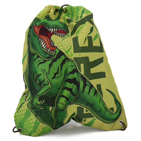 Fille-Accessoires-Fourniture scolaire-Cartable-Sac de natation à cordon t-rex dinosaure 40 cm