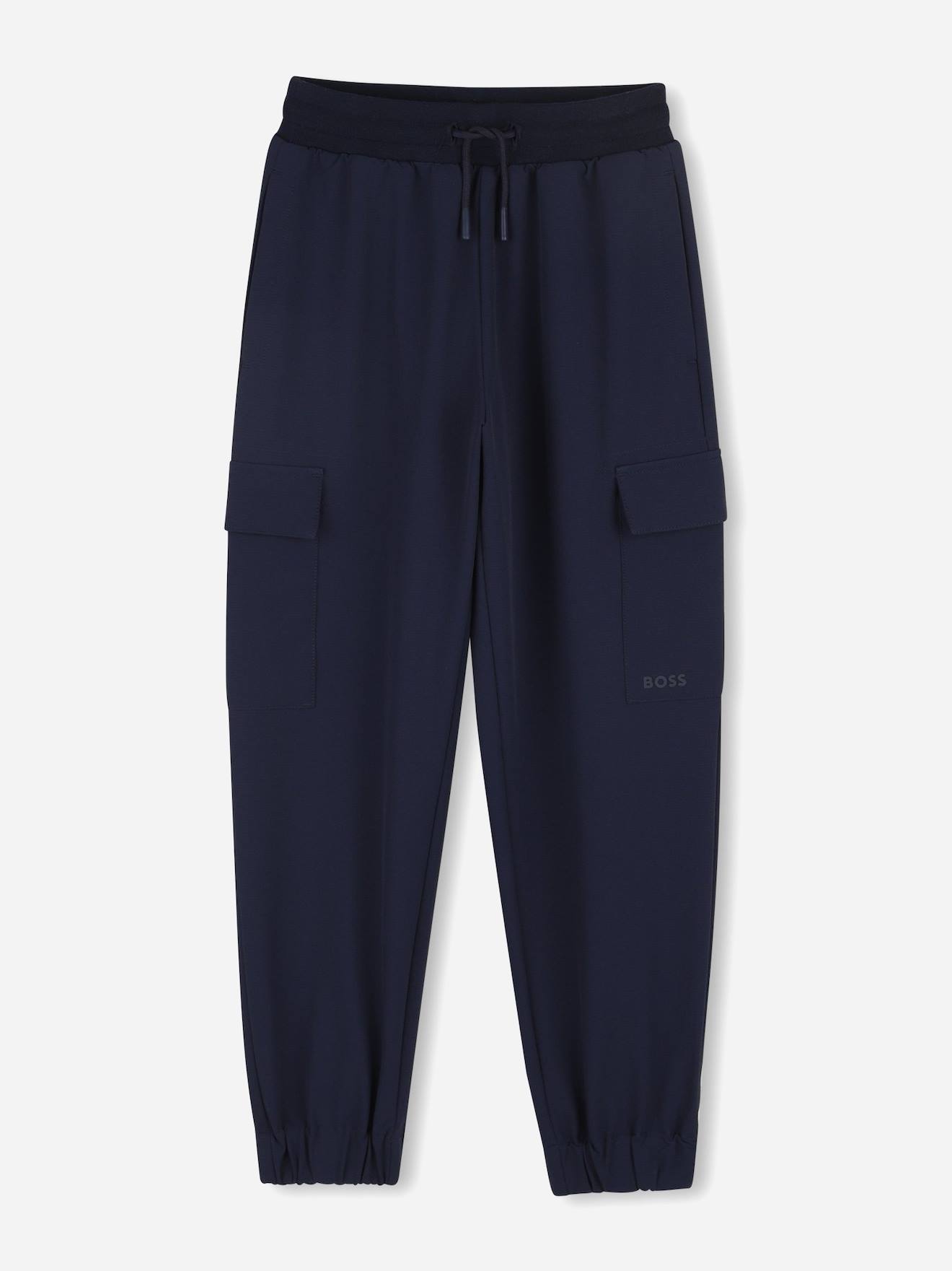 Cargo Garçon Taille Élastique Bleu Foncé Cargo Garçon Taille Élastique Bleu Foncé