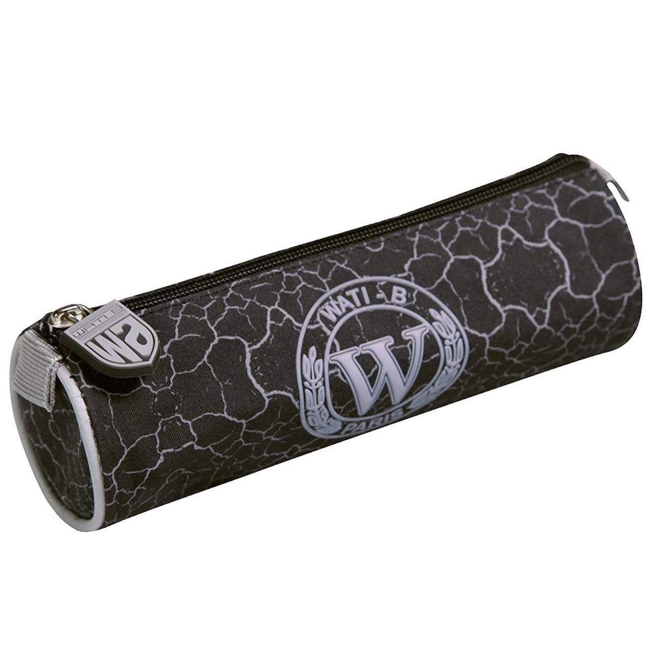 Trousse Ronde Textile Motif Craquel Wati B Blanc Gris 11 €
