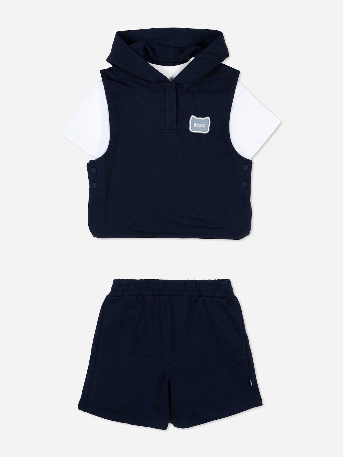 Ensemble Garon 3 Pices Bleu Fonc Blanc 92 €