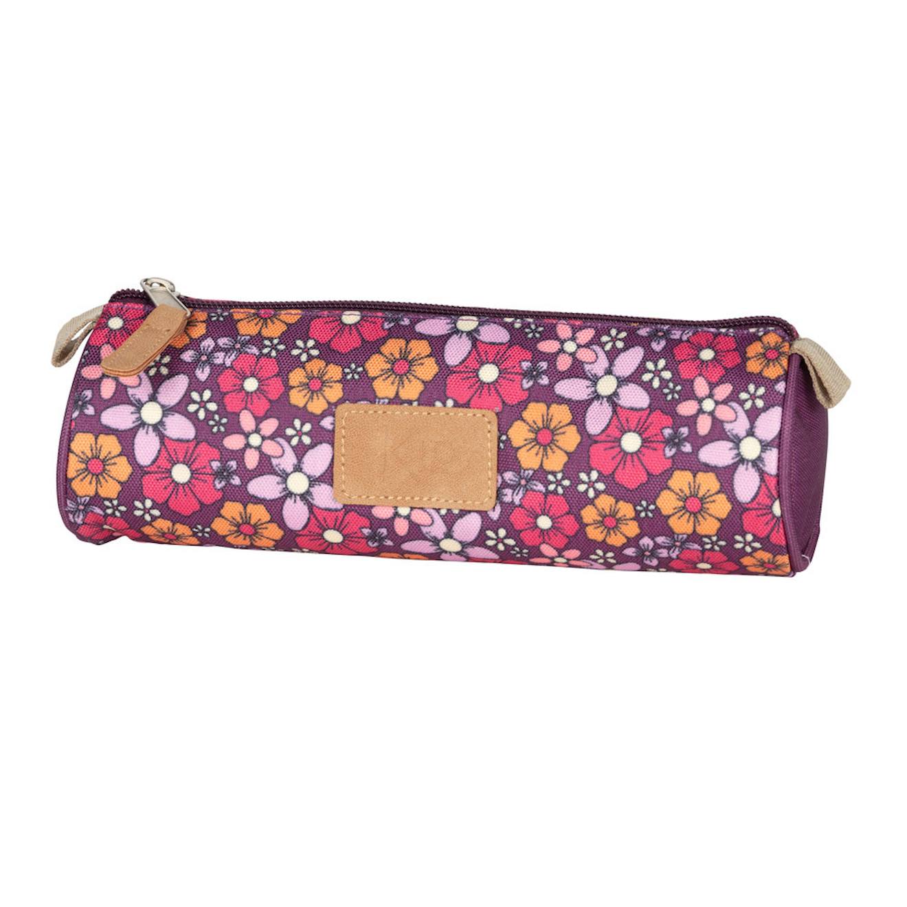 Trousse Ronde Zippe 22 Cm Forme Cylindrique Kip Inspiration Violet Fonc 11 €