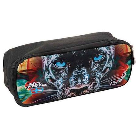 Garçon-Accessoires-Cartable, trousse-Trousse 2 zip imprimé no fear puma 23 cm