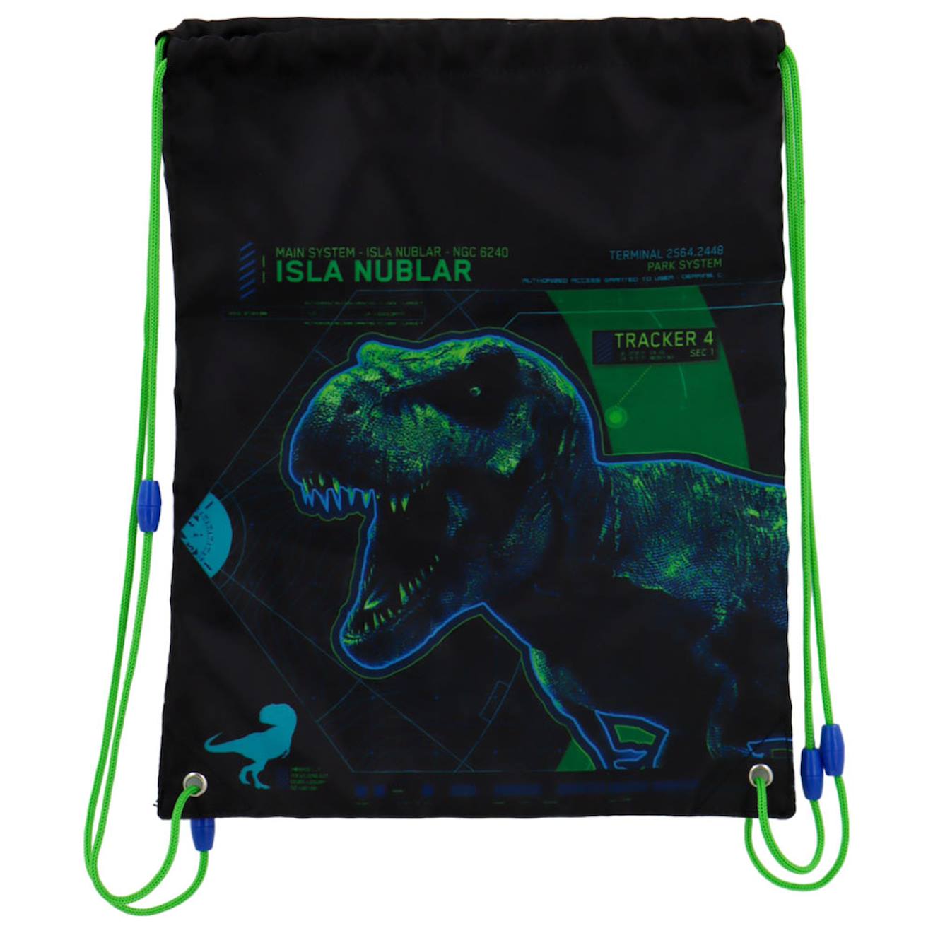 Sac À Dos À Ficelles Jurassic World 40 X 32 Cm Noir / Bleu / Marine / Gris