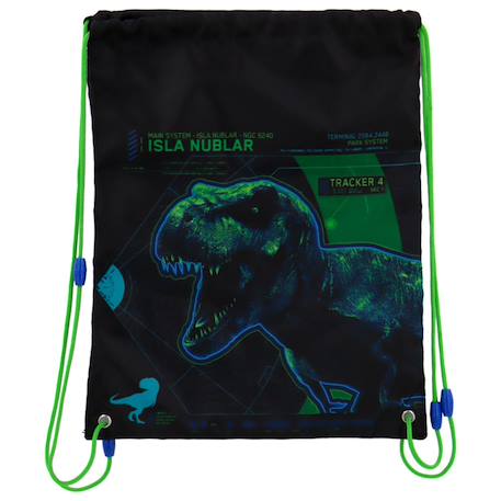 Garçon-Sac à dos à ficelles jurassic world 40 x 32 cm