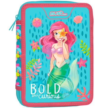 Fille-Trousse garnie polyester imprimé ariel disney princess