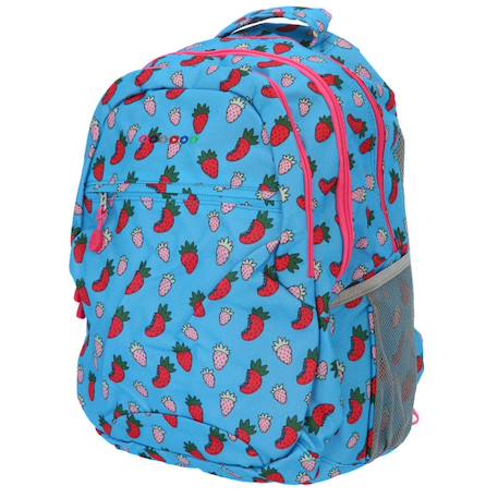 Sac à dos enfant haut de gamme motif fraise 48 cm  - vertbaudet enfant