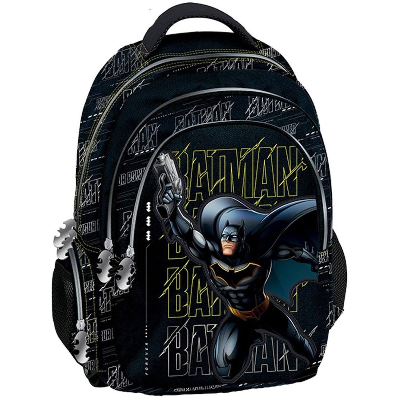 Sac À Dos Anatomique Batman En Tissu Graffiti Noir / Blanc / Gris