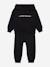 Ensemble deux pièces pour enfant sweat à capuche et pantalon confortable Noir+Vert d'eau 1 - vertbaudet enfant 