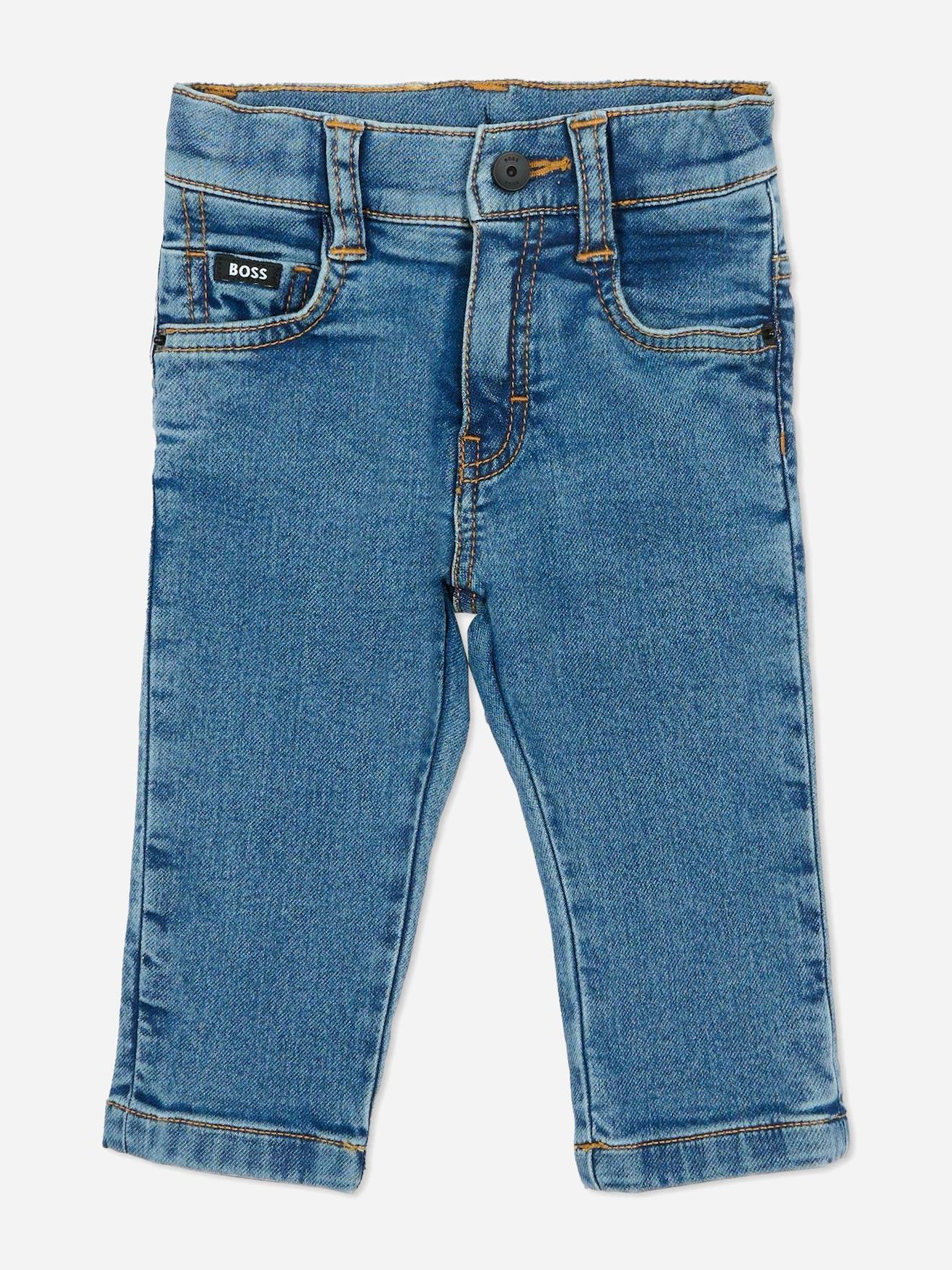 Jean Garçon Taille Élastique Bleu Clair Jean Garçon Taille Élastique Bleu Clair