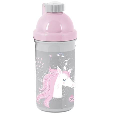 Gourde enfant licorne make a wish! En plastique 18 cm  - vertbaudet enfant
