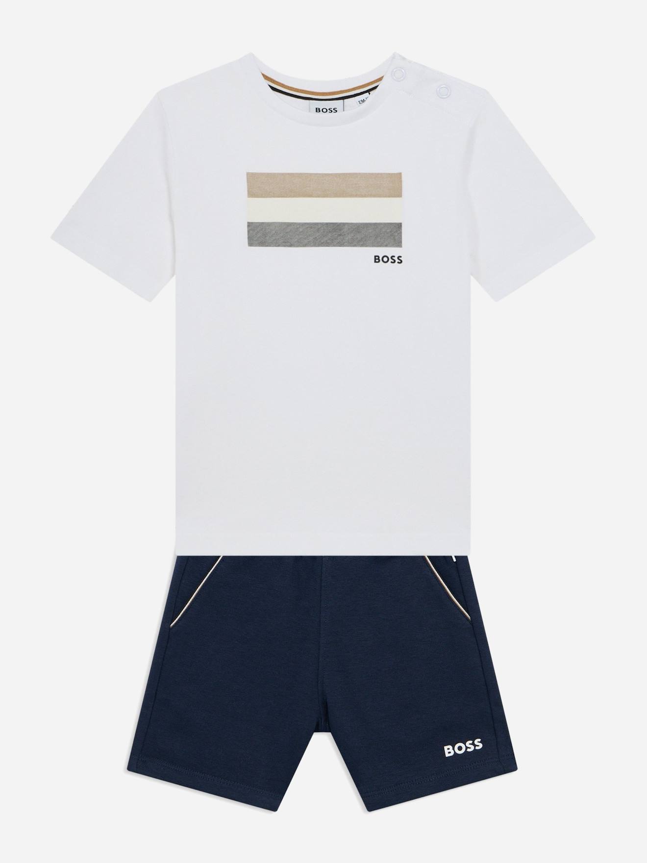Ensemble Garon 2 Pices Bleu Fonc Blanc 92 €