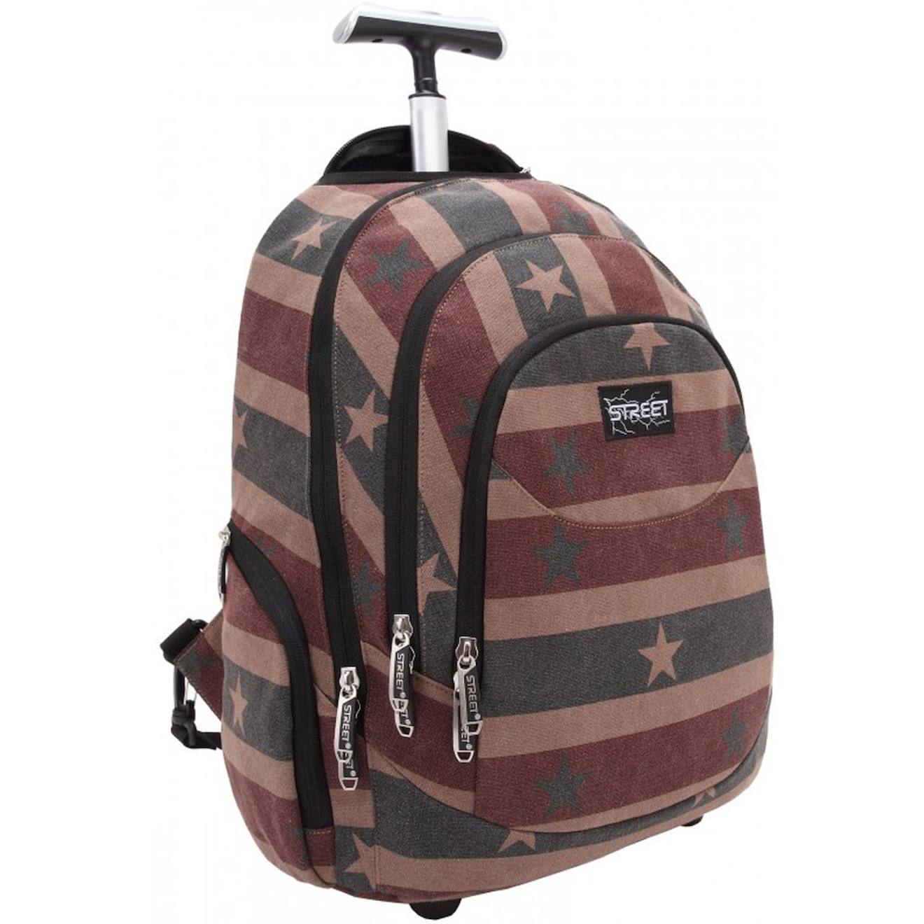 Sac À Dos À Roulettes Street Canvas Star 47 Cm Multicolore