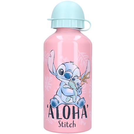 Garçon-Accessoires-Cartable, trousse-Gourde stitch aloha en aluminium 500 ml