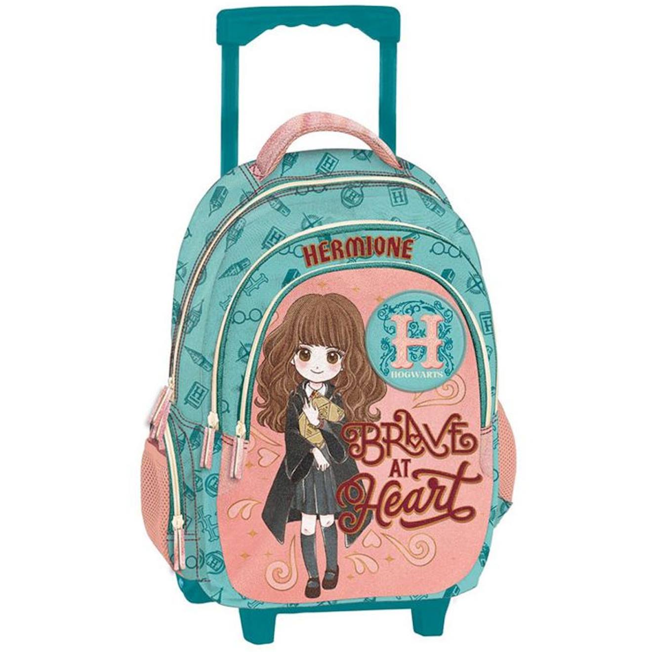 Sac À Dos À Roulettes Harry Potter Hermione Heart 44 Cm - 2 Cpt Multicolore