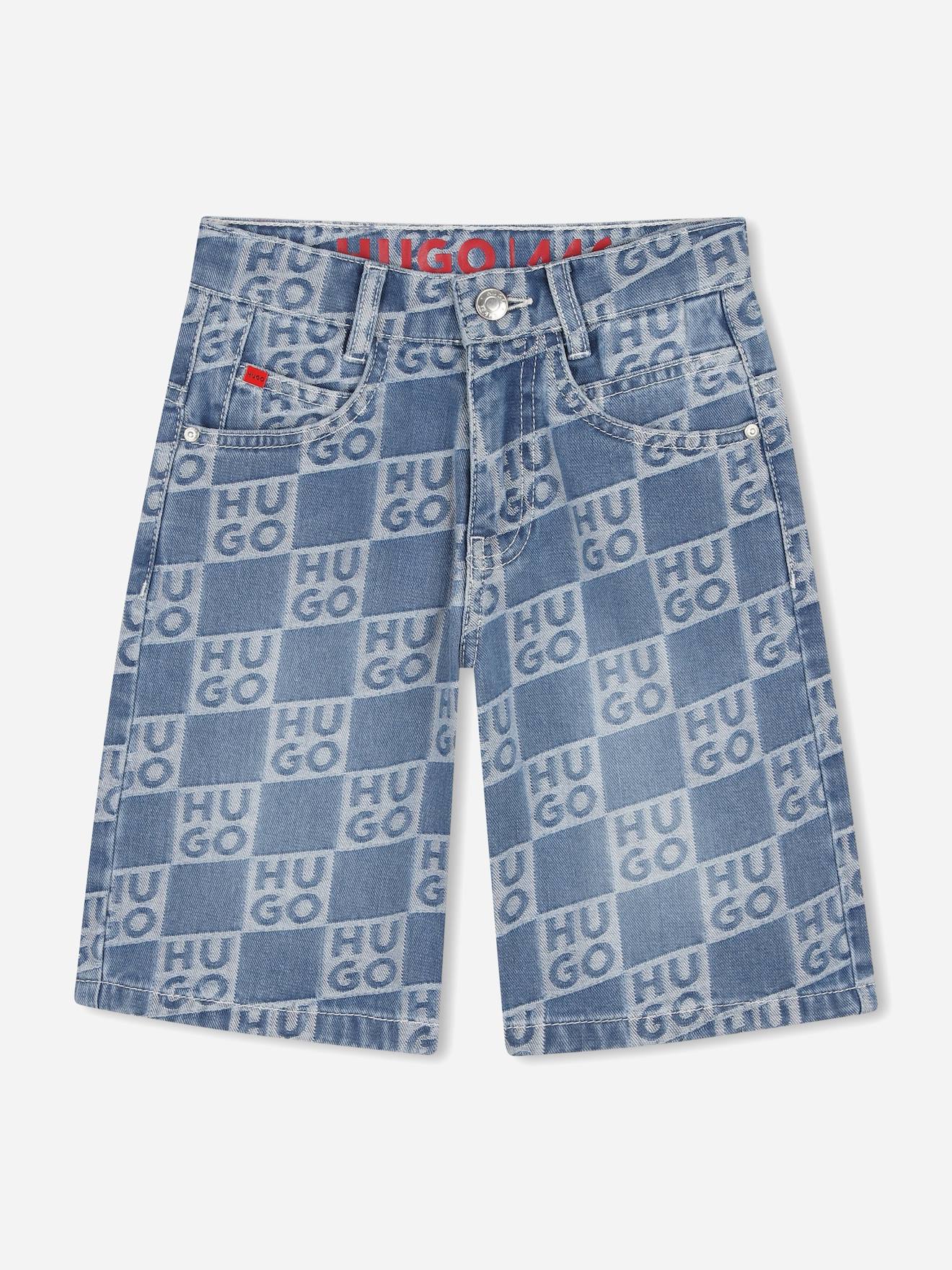 Short Garçon Coupe Large Bleu