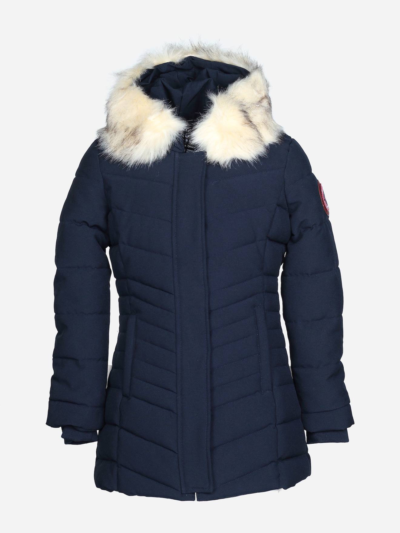 Parka Fille Matelassée Bleu Foncé Parka Fille Matelassée Bleu Foncé