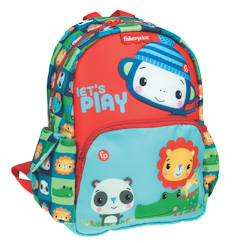 -Sac à dos préscolaire imprimé animaux en tissu synthétique fisher-price