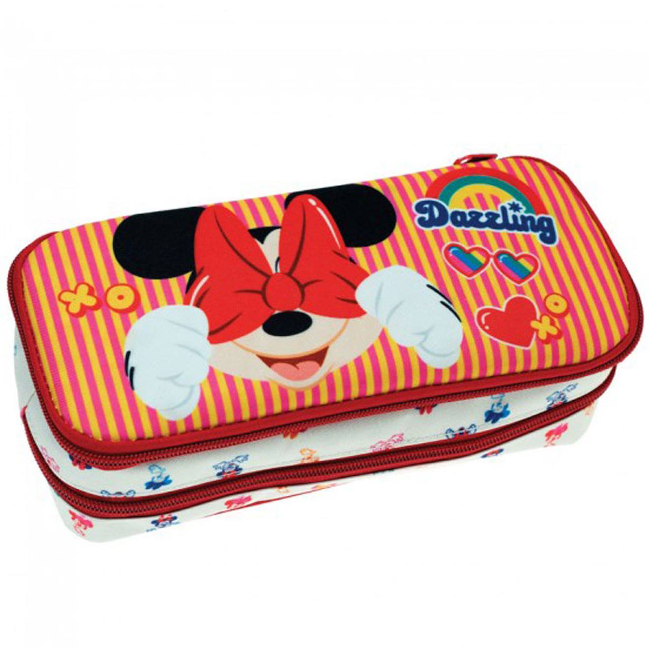 Trousse Scolaire 2 Compartiments Minnie Dazzling 23 Cm Noir Rouge Blanc 12 €