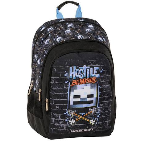 Garçon-Accessoires-Cartable, trousse-Sac à dos minecraft hostile behaviour 42 cm à 2 compartiments minecraft