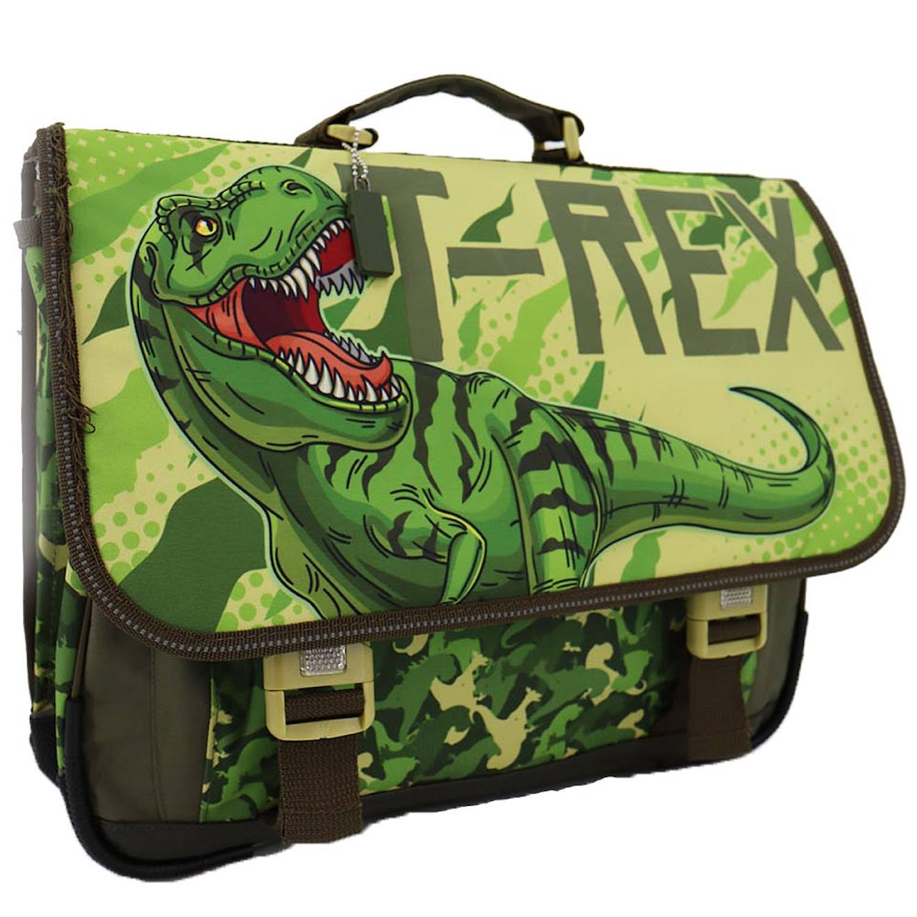 Cartable Scolaire Dinosaure T-rex Motif Camouflage 41 Cm Vert 36 €
