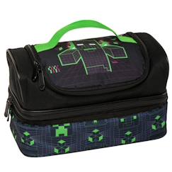 Puériculture-Sac goûter isotherme minecraft zombie 21 cm - sac déjeuner