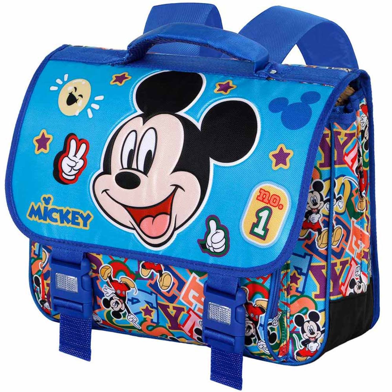 Cartable Mickey Mouse 38 Cm - Haut De Gamme Multicolore