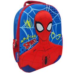 Sac à dos maternelle spider-man 3d en eva – 1 compartiment must  - vertbaudet enfant