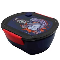 Puériculture-Repas-Vaisselle, coffret repas-Boîte à repas enfant t-rex violette en acier inox 17 cm 680 ml